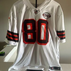 Cleveland Browns NFL White On Field Dri-Fit Jersey XXL